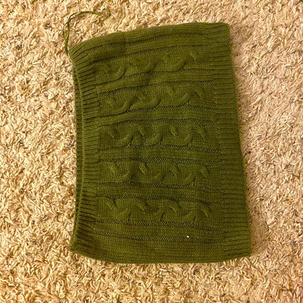 green army crochet knit set